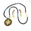 Semi Precious  Black-Onex stone beads  Necklace