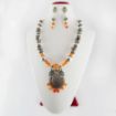 Gemstone & Metal Beads Fancy Necklace