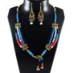 Mix Color Gem Stone  & Metal Findings Necklace