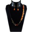 2 color Stone & Metal Beads Necklace