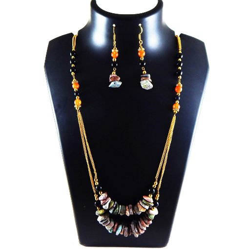 Multicolor Chips stone Necklace