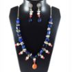 One Line Stone & Metal Beads Necklace