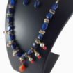 One Line Stone & Metal Beads Necklace