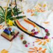 Mix color Gem stone Beads Necklace