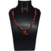 One Line Stone & Metal Beads Necklace