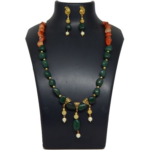 Gemstone Tumble Fancy Necklace