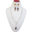 Gemstone Howlite  Beads Fancy Necklace