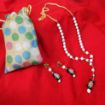 Gemstone Howlite  Beads Fancy Necklace