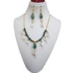 Green Aventurine Chips & Seashell Necklace