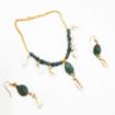Green Aventurine Chips & Seashell Necklace
