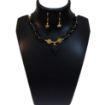 Black Agate Tumble Stone Beads Necklace