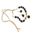 Black Agate Tumble Stone Beads Necklace