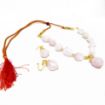 Rose Quartz Tumble Stone Beads Necklace