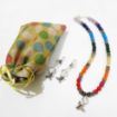 7 color Stone Beads Charm Necklace