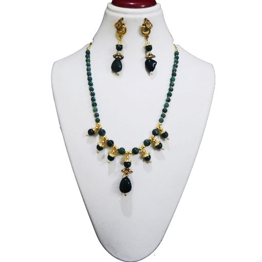 Green Aventurine Stone Beads Necklace