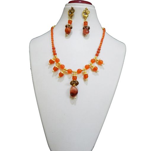 Carnelian Stone Beads Necklace