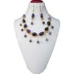 Amethyst Tumble & Beaded single line choker Necklace