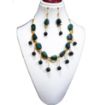 Green Aventurine Tumble & Beaded Choker Necklace