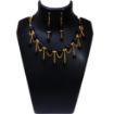 Black Agate Tumble & beaded Choker Necklace