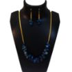 Blue Agate Stone Beads Necklace