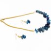 Blue Agate Stone Beads Necklace