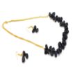 Black Agate Stone Chain Necklace