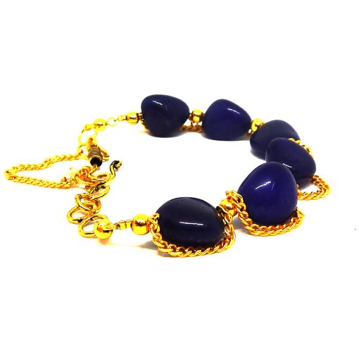 Blue Agate Bracelet for Third eye Chakra